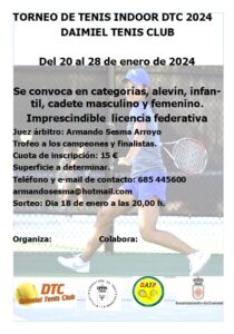 TORNEO INDOOR EN DAIMIEL TENIS CLUB